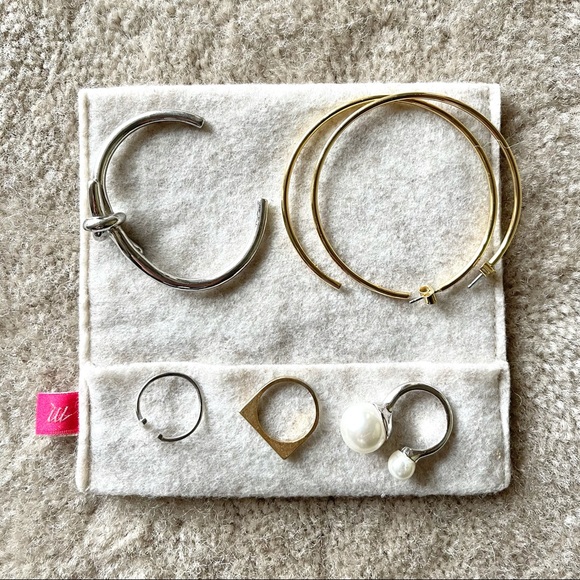 Madewell, J. Crew, & Wanderlust + Co Bracelet, Earrings, and Rings - Picture 2 of 8